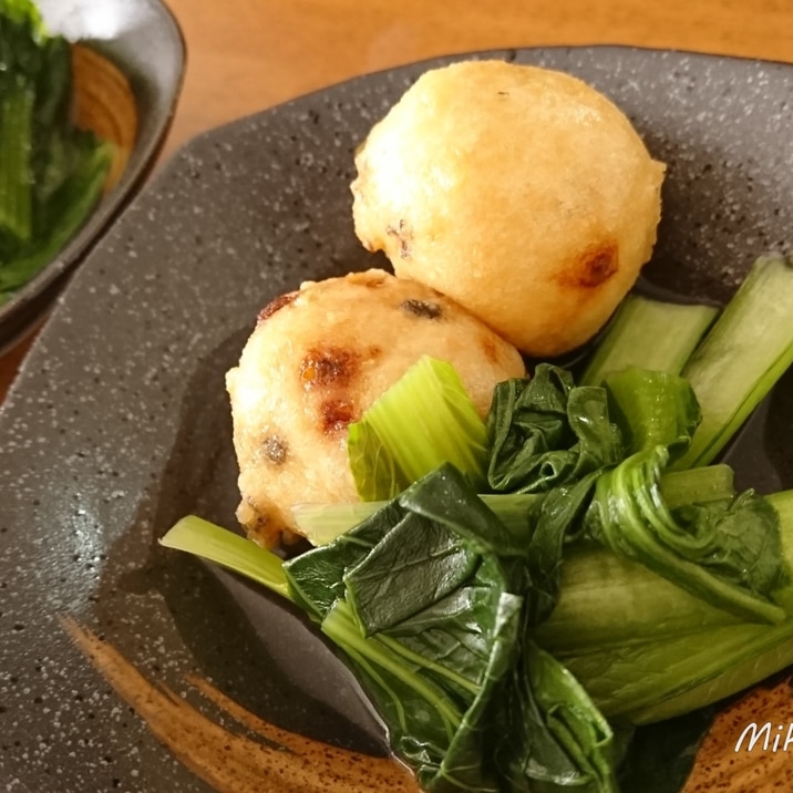 白だしだけ！がんもと小松菜のさっと煮